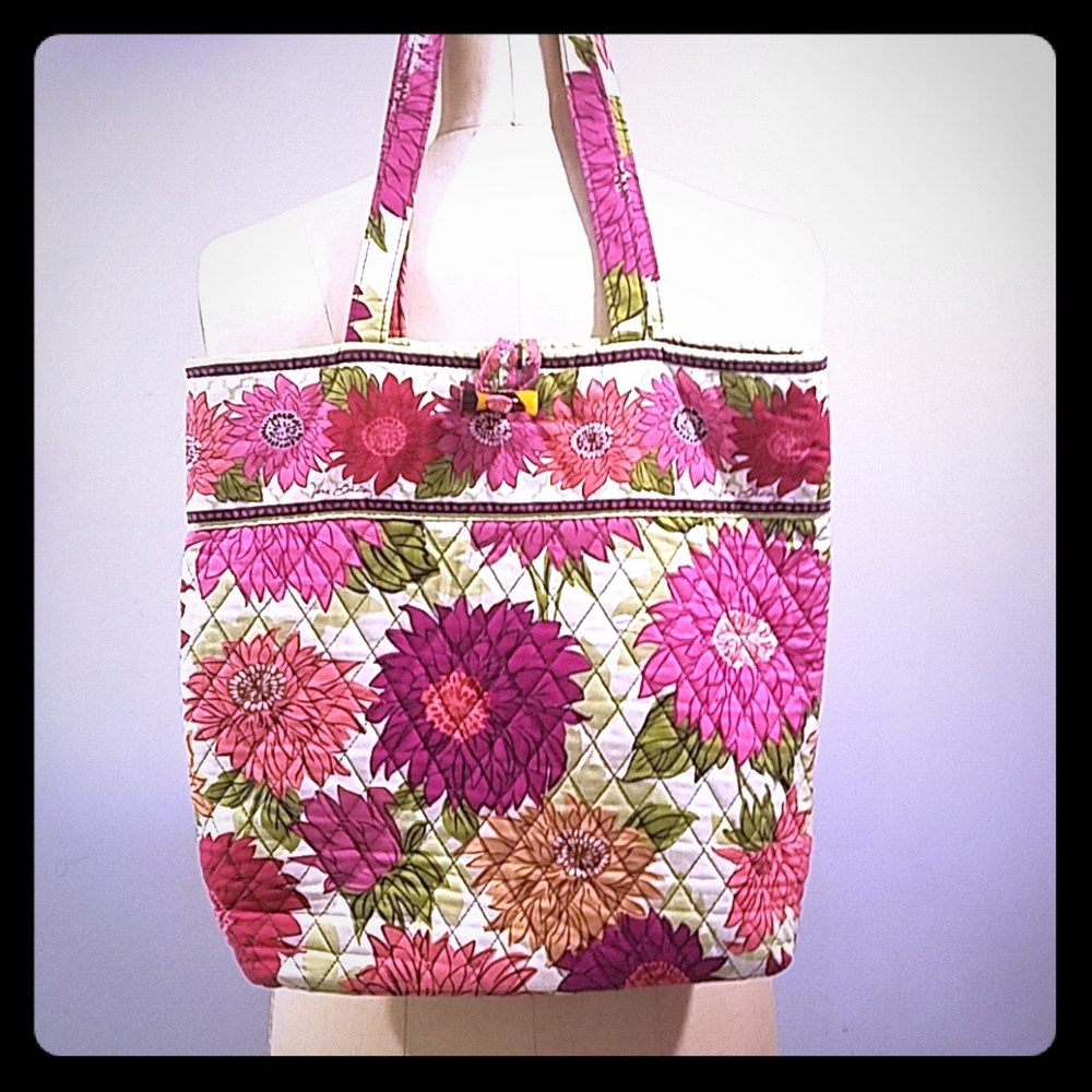 Vera Bradley Hello Dahlia large tote